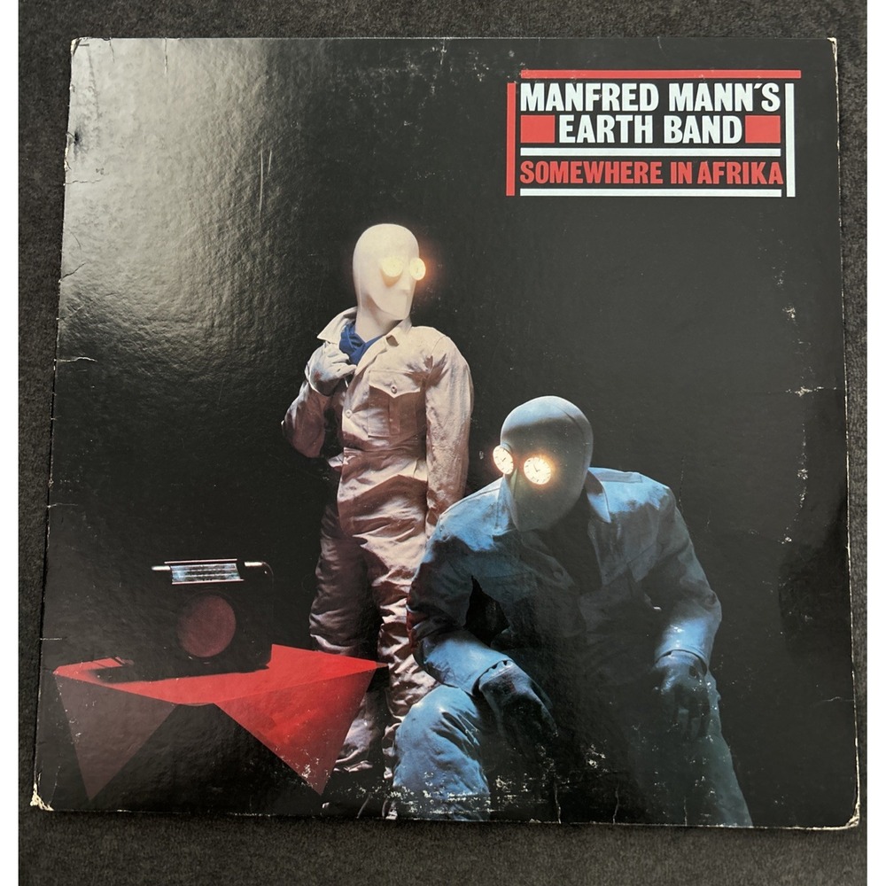 Manfred Mann'S Earth Band Lp Somewhere In Afrika On Arista - Vg++ 1983
